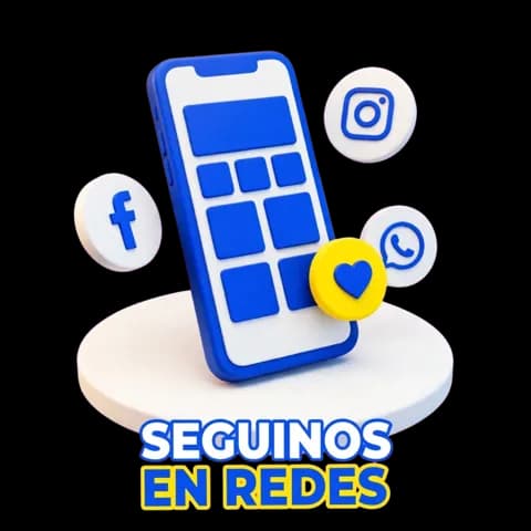 Celular con las aplicaciones de Instagram, Facebook y WhatsApp abiertas, representing los canales oficiales de Envíos DosRuedas